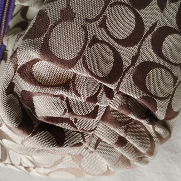 COACH POPPY  Tartan Plaid Tote Bag - Picture 12 of 16